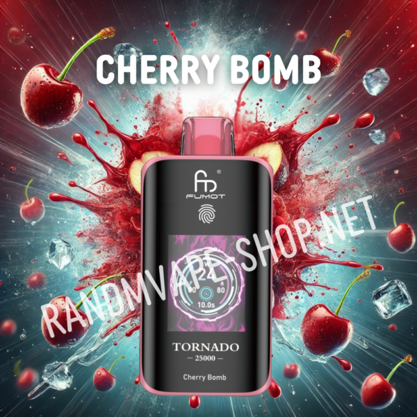 Randm-Tornado-Vape-25000-Cherry-Bomb RandM Tornado Vape 25000 Züge Cherry Bomb