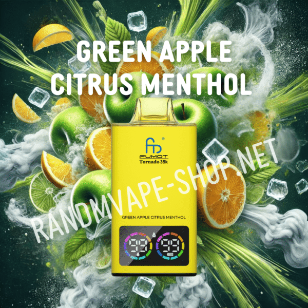 randm-tornado-35000-green-apple-citrus-menthol RandM Tornado 35000 Green Apple Citrus Menthol