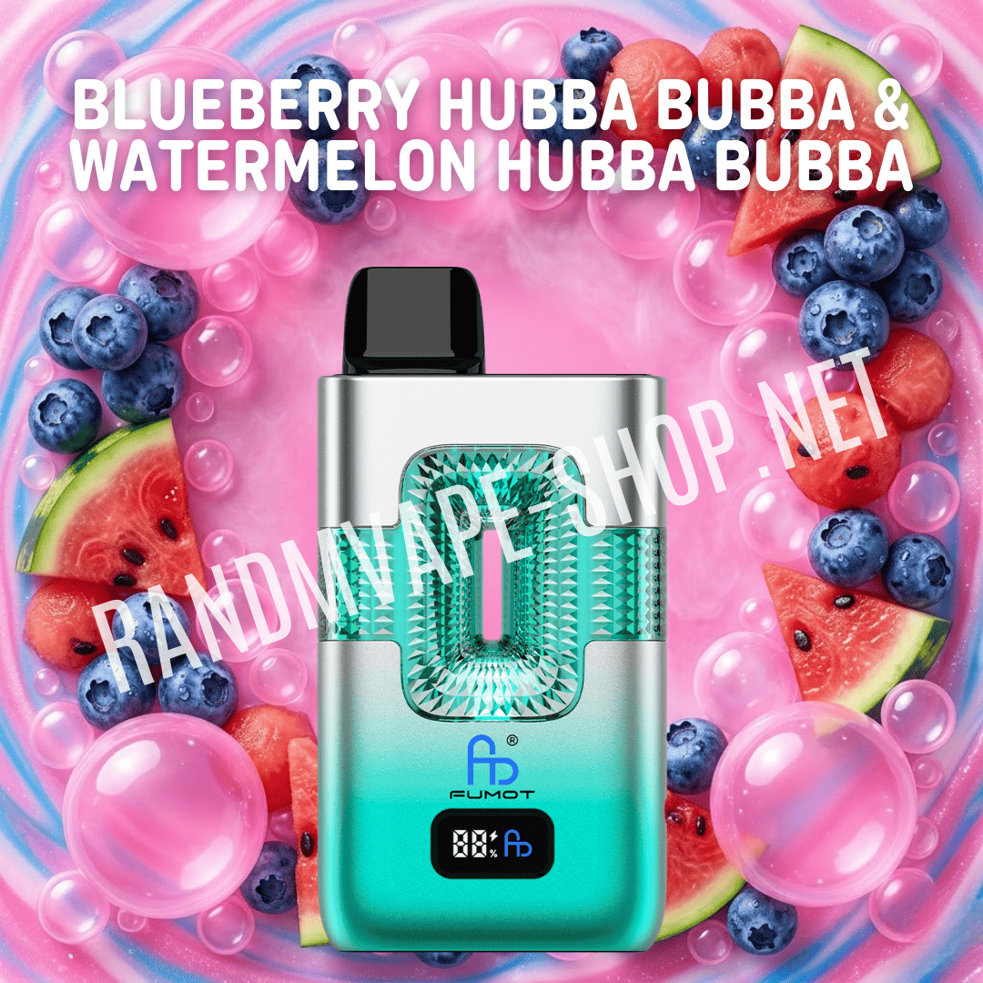 Fumot RandM Dual 2in1 50000 Blaubeere Hubba Bubba und Wassermelone Hubba Bubba
