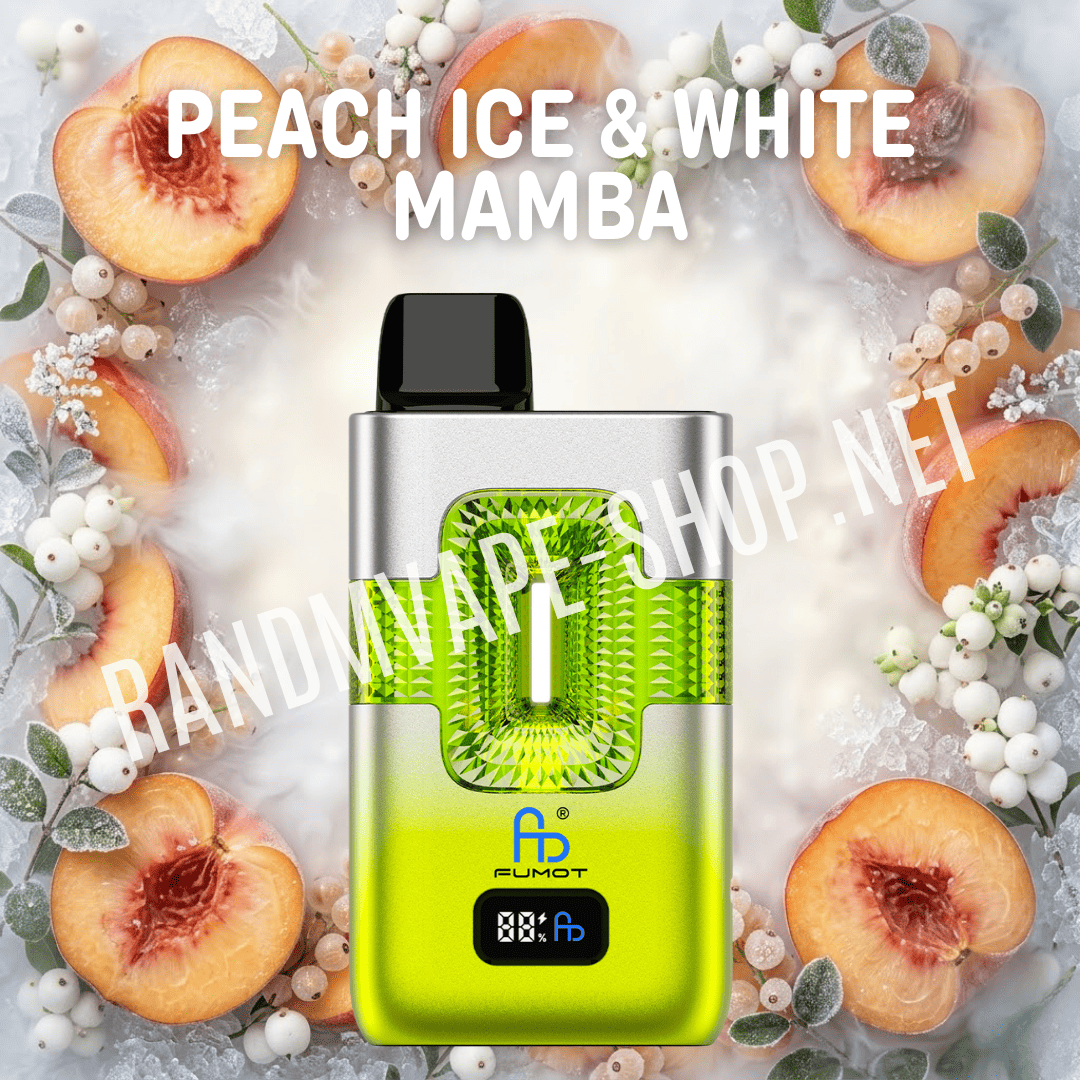 Fumot RandM Dual 2in1 50000 Peach Ice und White Mamba