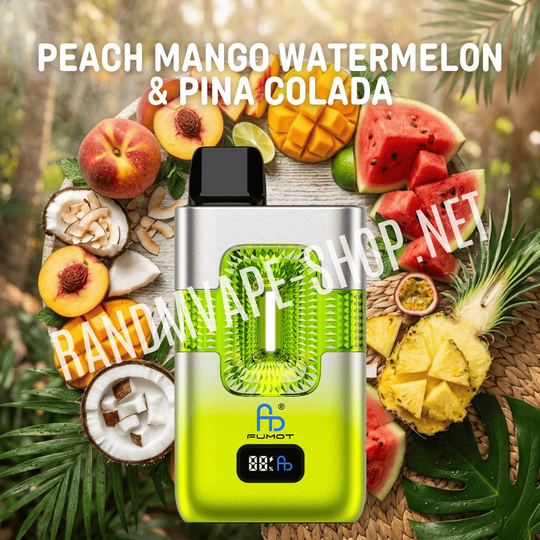 Fumot RandM Dual 2in1 50000 Peach Mango Watermelon und Pina Colada